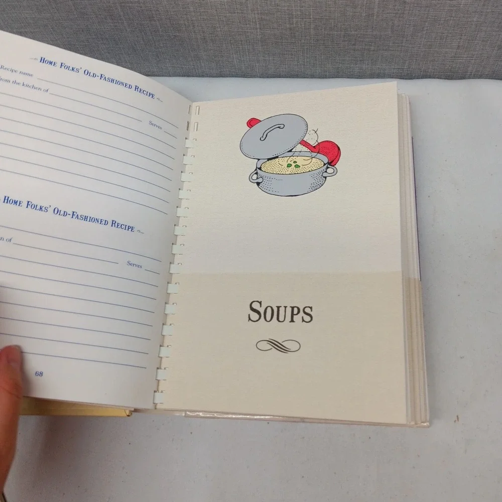 Home Folks Old Fashioned Recipe Keeper Sweetwater Press Vintage Blank Cookbook